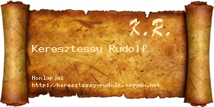 Keresztessy Rudolf névjegykártya